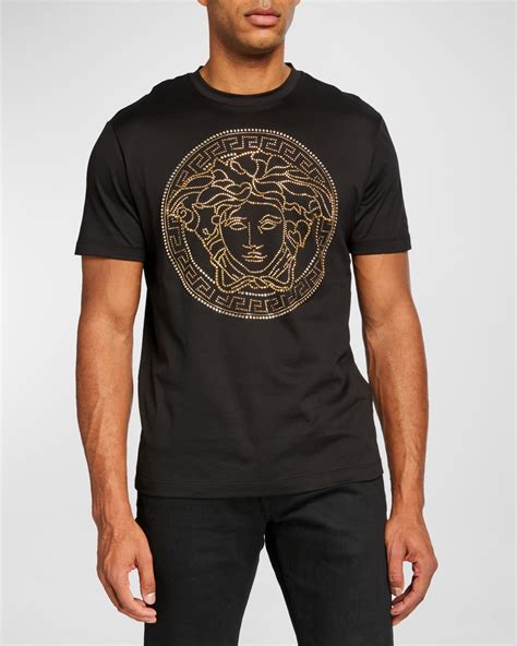 versace cropped t shirt with medusa|Versace Medusa t shirt men.